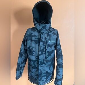 COLUMBIA INTERCHANGE CAMOUFLAGE WINTER JACKET-EXTRA SMALL